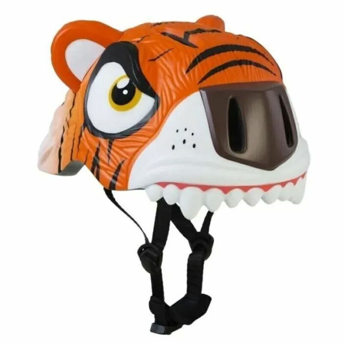 Шлем защитный Crazy Safety Orange Tiger с механизмом регулировки размера 49-55 см