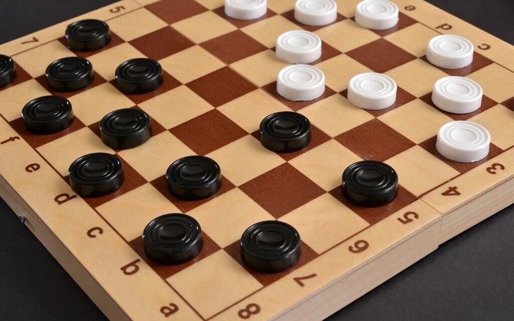 Шашки Десятое Королевство 02841, игровая доска в комплекте, дерево, ручная работа