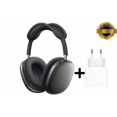 Apple AirPods Max - беспроводные наушники Lightning серый космос зарядный блок оригинал 73000₽