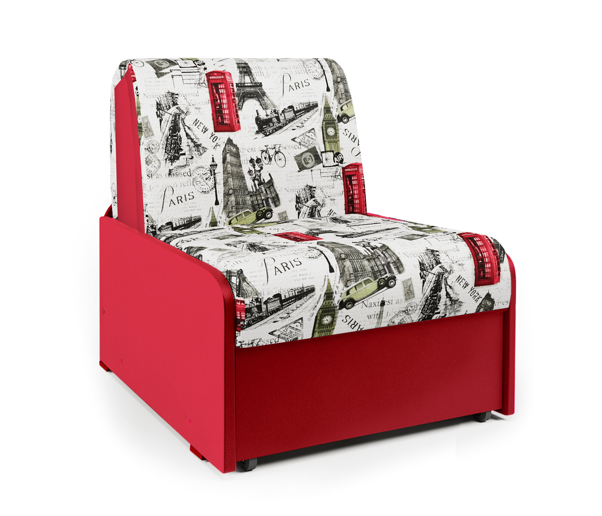 Кресло-кровать Коломбо БП Париж и красный