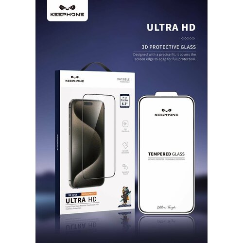 Защитное стекло Keephone Ultra HD для iPhone 15 Pro Max