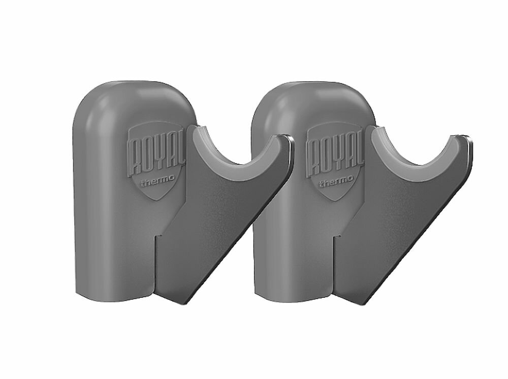 фото Комплект настенных регулируемых кронштейнов Royal Thermo D 100 серый