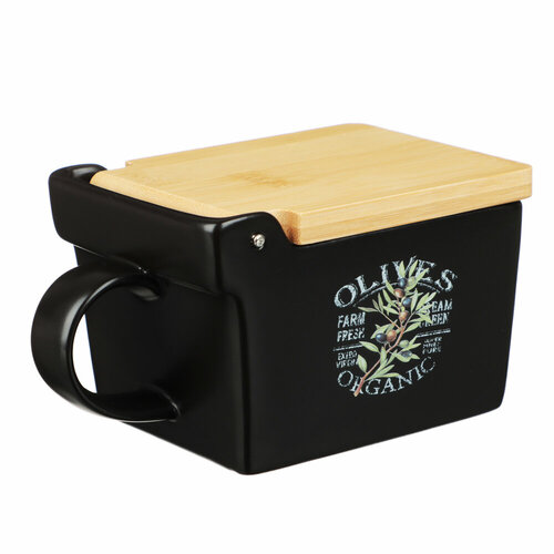 MILLIMI Олива Банка для соли 155х9х75см керамика бамбук 905₽