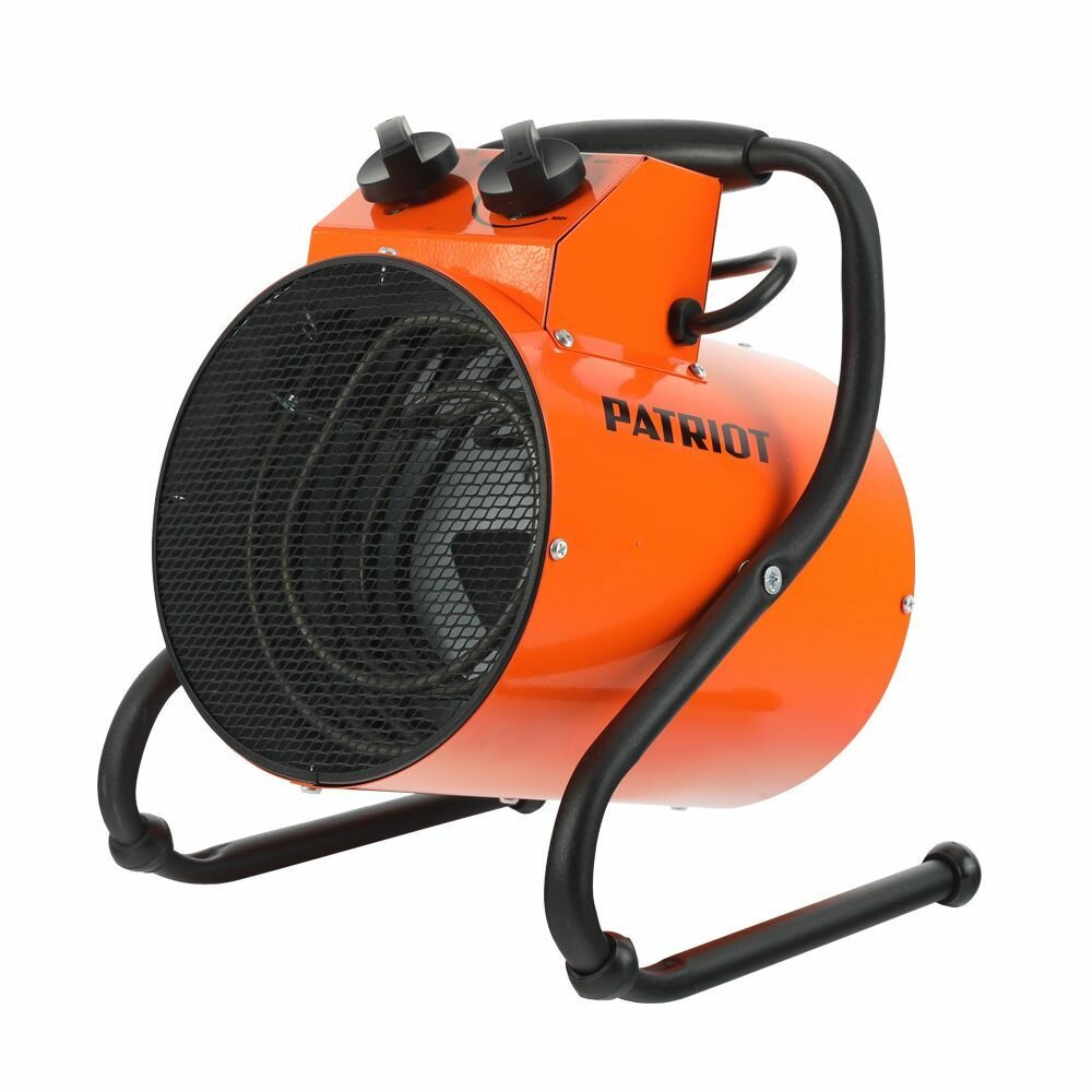 фото Тепловентилятор электрический PATRIOT PTR 7S, 5.0 кВт, 220В, терморегулятор, керамический нагревательный элемент PTC, шнур с вилкой