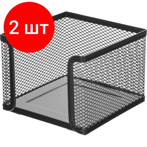 Комплект 2 штук Подставка для блок-кубиков Attache 78x105x105мм черный LD01-499-1 1101₽