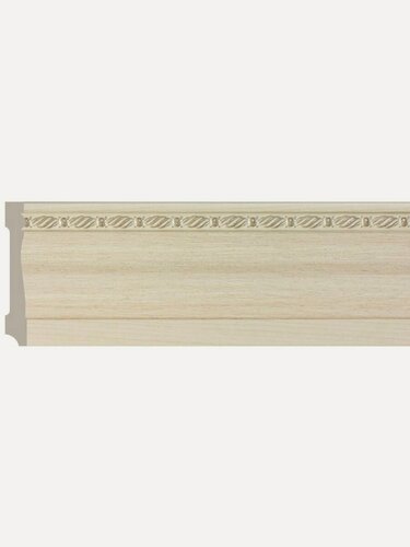 Изображение товара Плинтус потолочный Молдинг на стену декор, 1100х95х14 мм Крем - 2 шт.