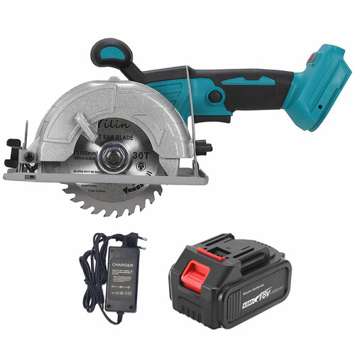 5-дюймовая бесщеточная аккумуляторная дисковая пила Heimerdinger 18В12500 обмин 18В 1х4Ач Li-Ion 8376₽