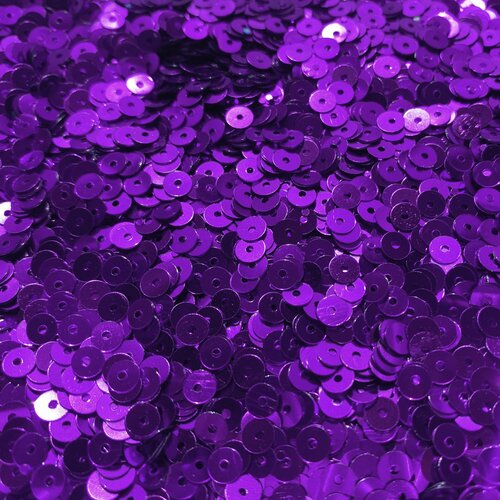 ПН013НН6 Пайетки круглые плоские цвет черный непрозрачный 6 мм 20 грамм 219₽