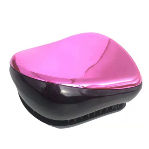 Расческа щётка для сухих и мокрых волос ForAver, массажка для вьющихся волос, розовый, 9х7см