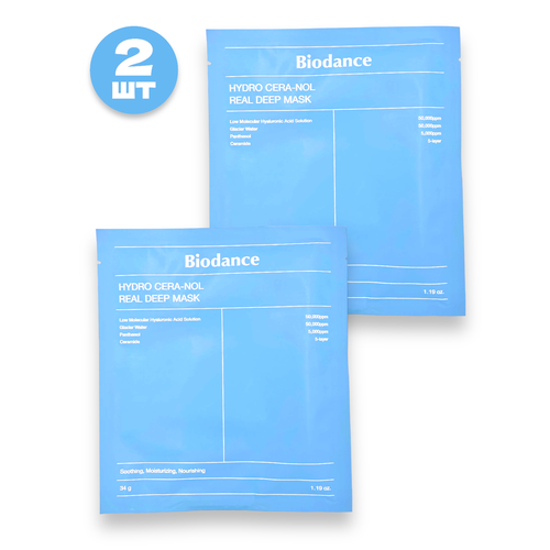 Biodance Ночная гидрогелевая маска с церамидами против сухости Hydro Cera-Nol Real Deep Mask 2 шт.