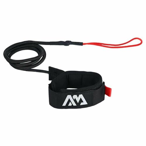 Лиш для SUP-доски прямой Aqua Marina Paddle Board Standard Safety Leash 2,4 м усиленный шнур толщиной 5 мм(B0303929)