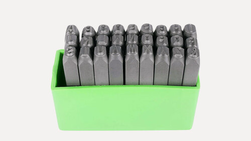 Изображение товара Набор клейм буквенных латиница 5 мм BERIL 553005