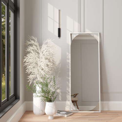 Зеркало дизайнерское в полный рост 160х60 MATURLAR в белой раме