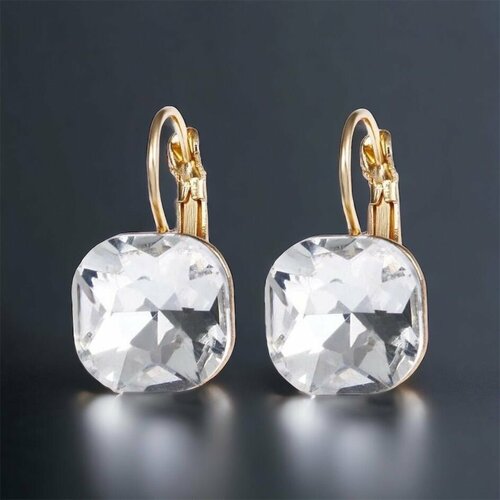 Серьги с подвесками Jasmine House, стекло, прозрачный