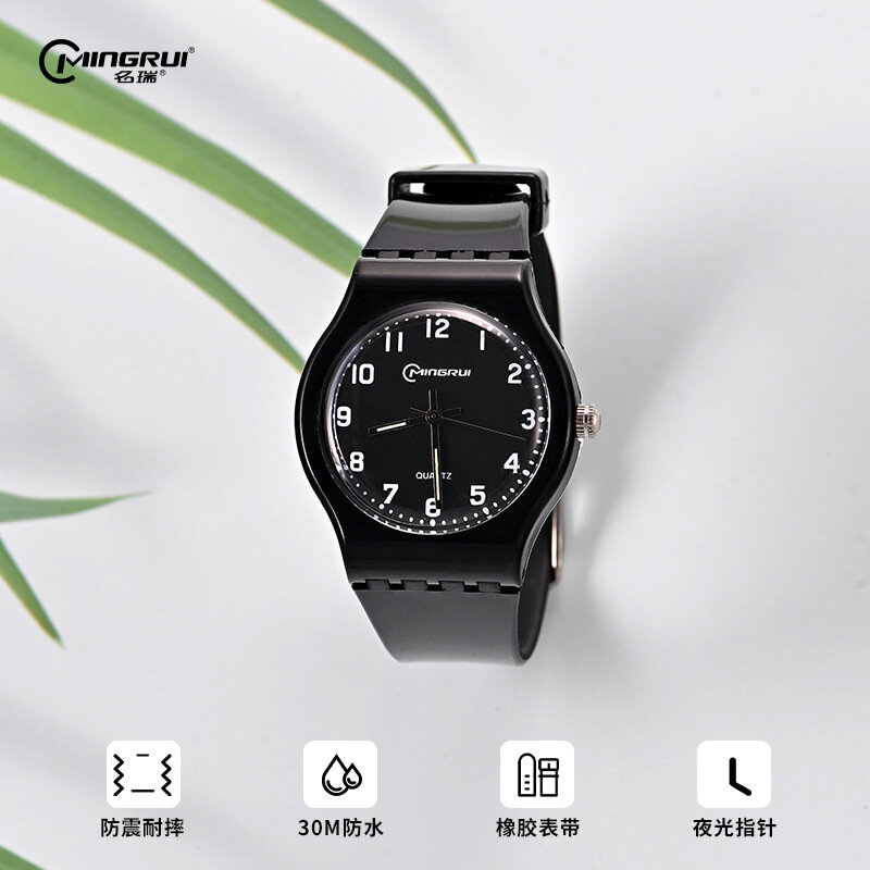 фото Часы, кварцевые, водонепроницаемые, светящиеся, диаметр 34мм