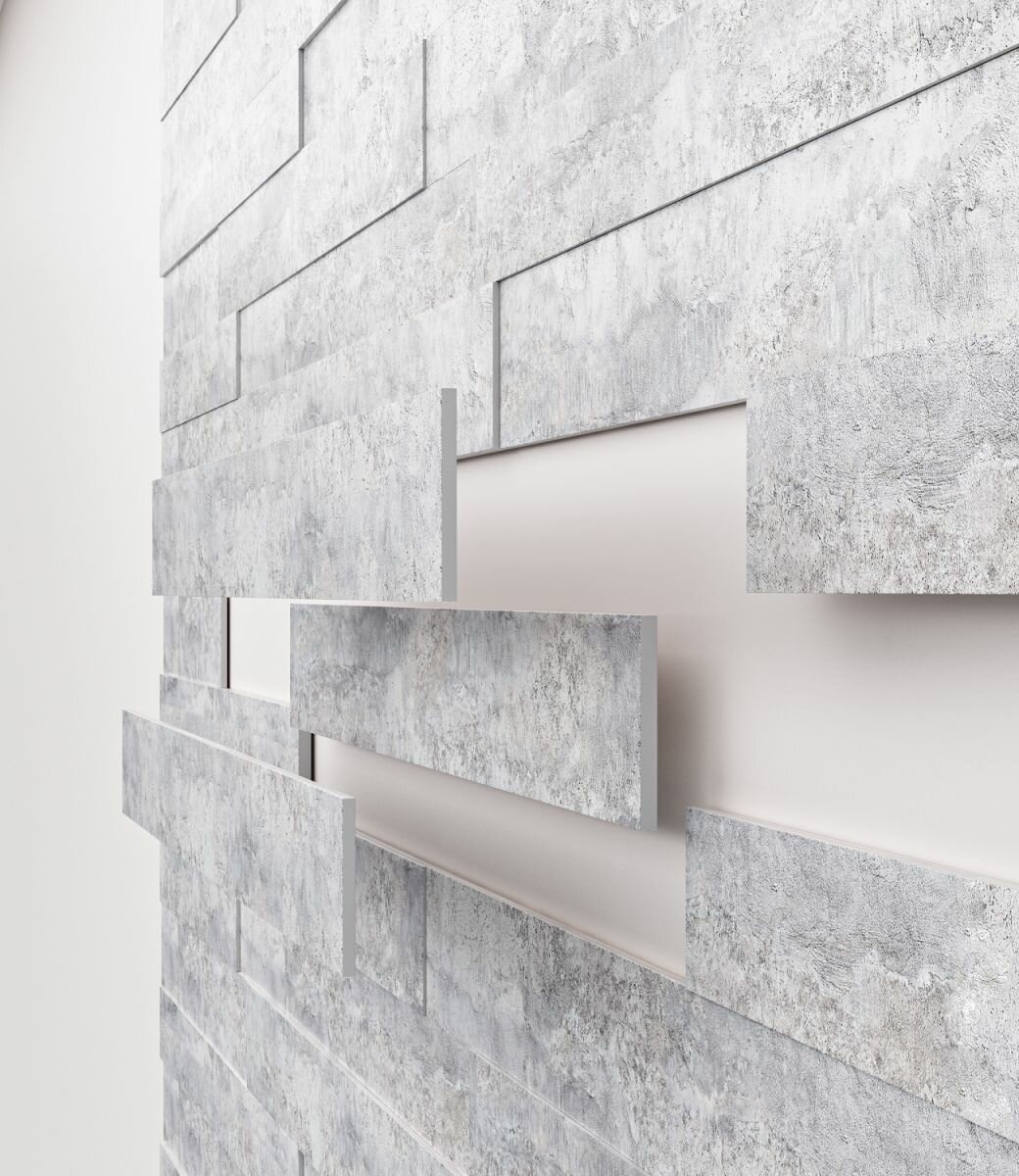 фото 3D панели МДФ Stella Бетон Чикаго