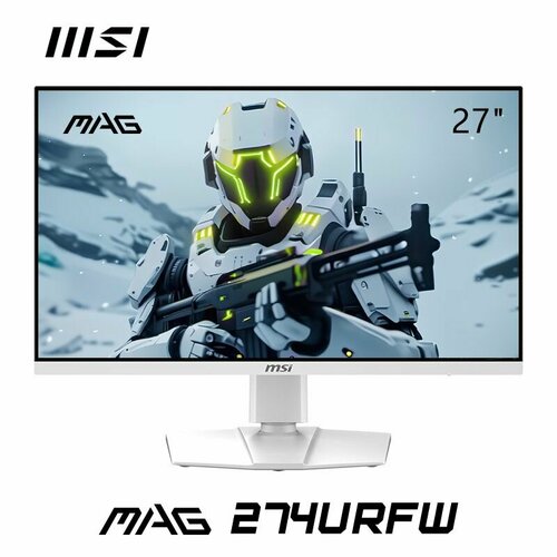 MSI 27 Монитор MAG274URFW 3840 x 2160UHD RAPID IPS 160Hz 4K 05 мс GTG HDR 400 Игровые мониторы белый 109249₽