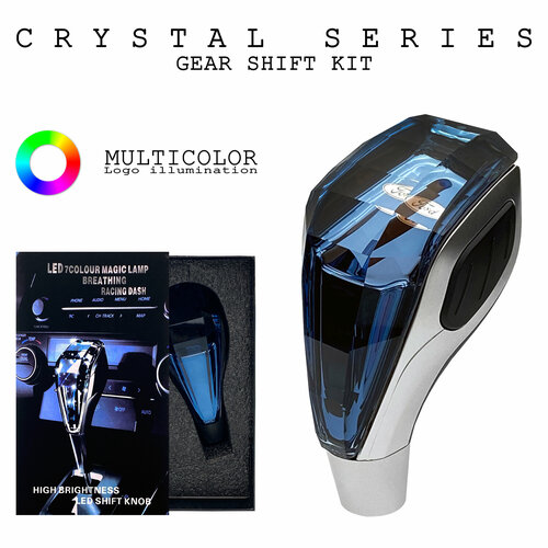 Ручка КПП хрусталь с логотипом на Ford и RGB подсветкой 7 разных цветов 2624₽