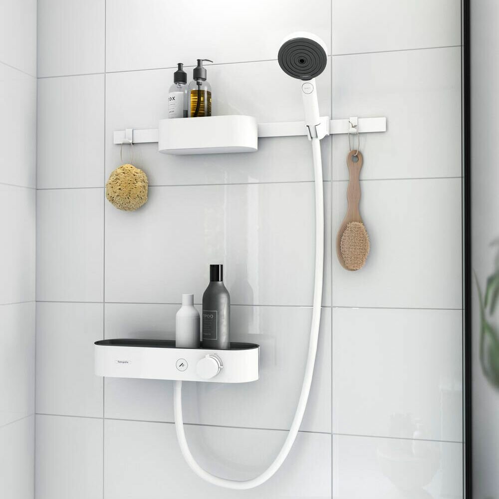 Wallstoris 24250700 с системой хранения, белый Hansgrohe - фото №1