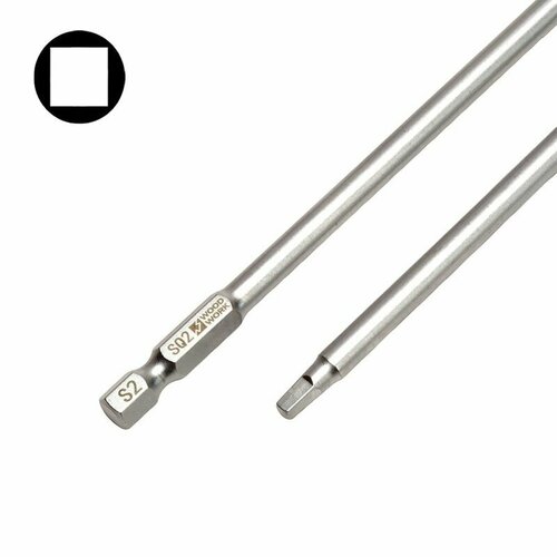 Набор бит с квадратным шлицем ROBERTSON SQ 2 для саморезов WOODWORK R02-150 658₽