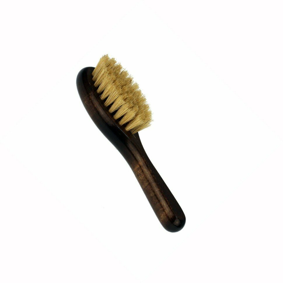 Щетка для усов и бороды Магия Гуталина кабан колодка 18 см. береза лак.