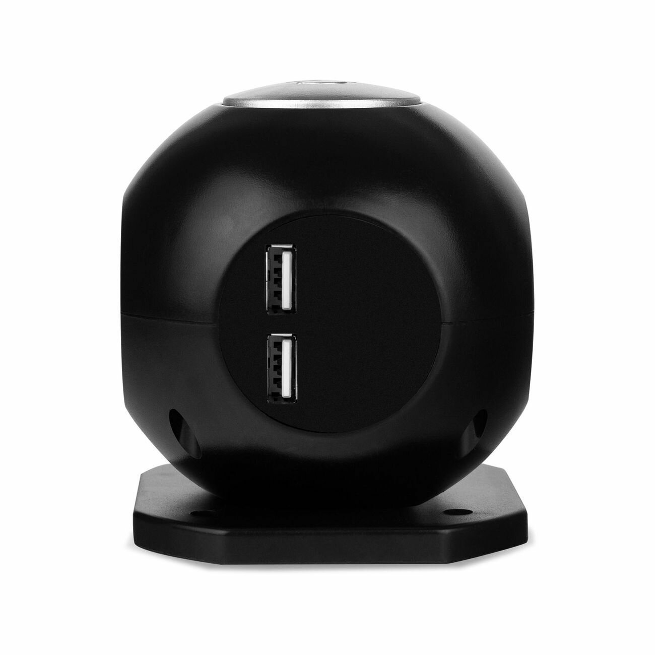 Rombica NEO SPHERUM Сетевой Фильтр 2хUSB(5В/2,1А)/3x220V/1,5м - Черный — фото 1