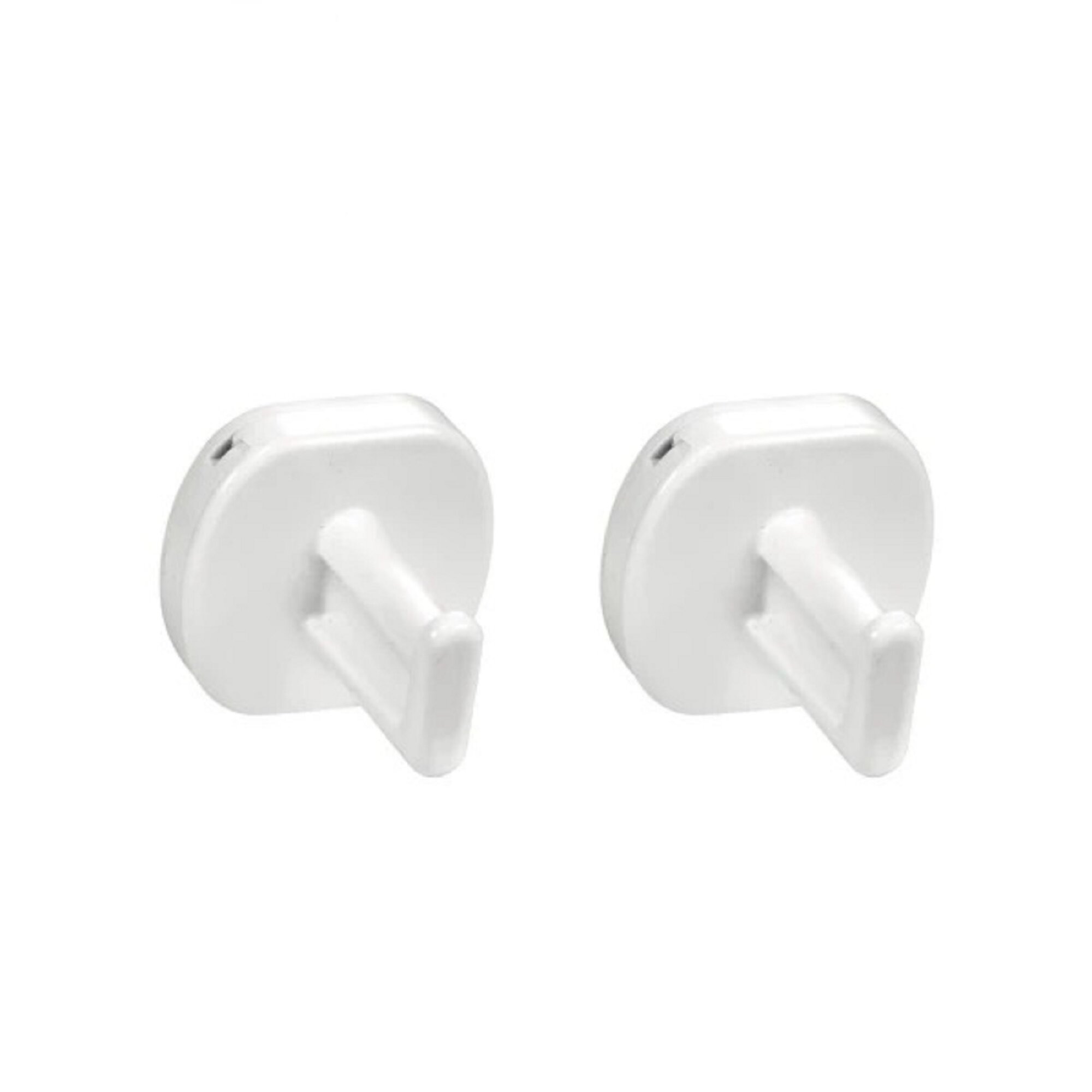 Крючок Tescoma ProfiMATE, набор 2 шт, пластик, белые, крепление на винтах — фото 1