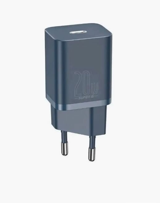 Блок питание / Сетевое зарядное устройство / Быстрая зарядка Baseus 20W Type-C с кабелем для айфона — фото 1