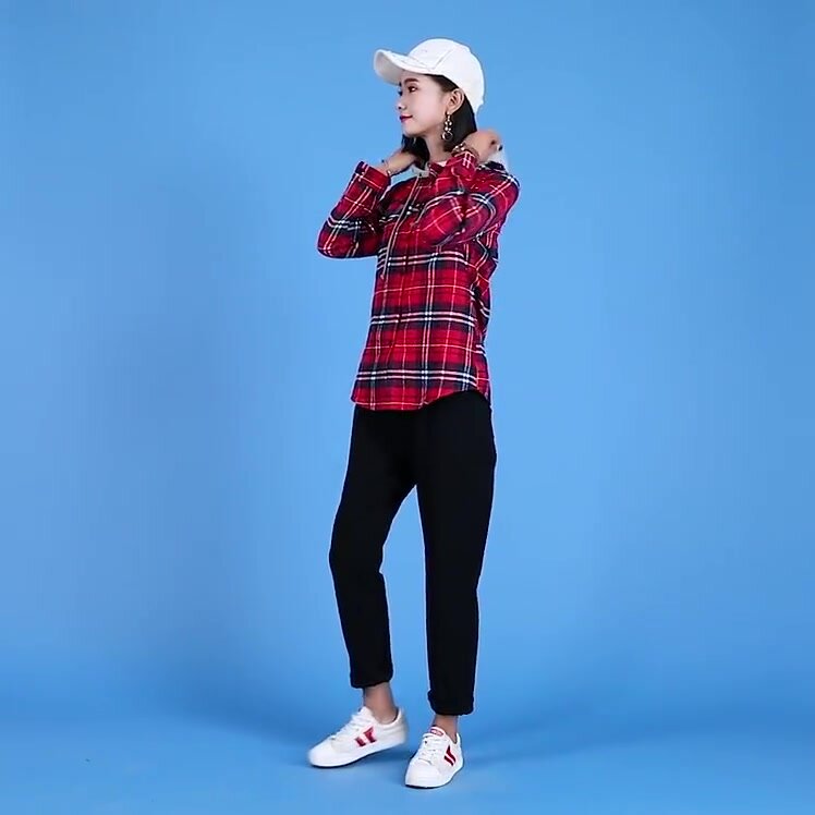 Рубашка , размер M, Красный в клетку — фото 1