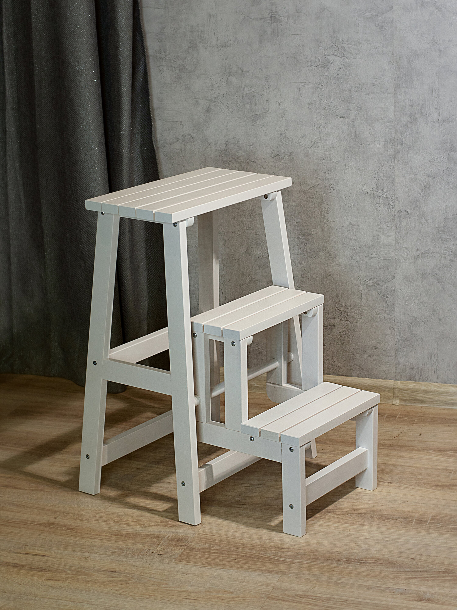 Табурет- стремянка снег — фото 1