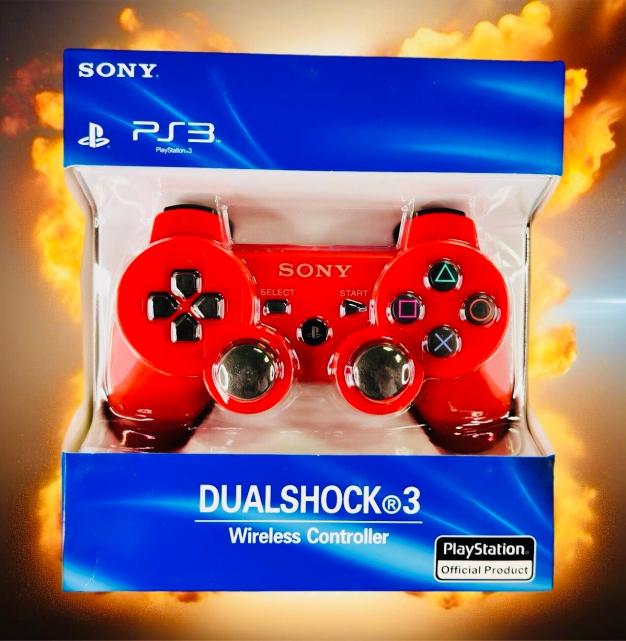 Геймпад PS3 "Красный" Беспроводной Джойстик для РS/ПК/Смартфон/Ноутбук