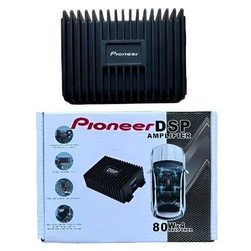 Усилитель автомобильный для Android магнитолы Pioneer DSP четырехканальный 4x80W 3215₽