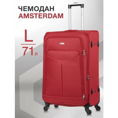 фото Чемодан l'case amsterdam, 96 л, размер l, красный