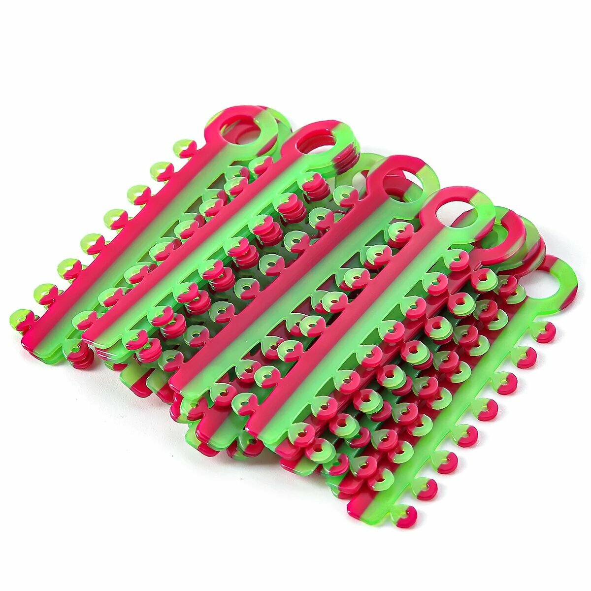 JOY DENTAL Эластичные Лигатуры для Брекетов 320 шт, Два Цвета, 4