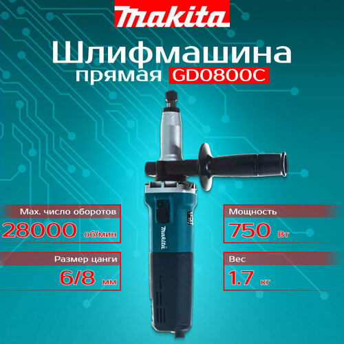 Шлифмашина прямая MAKITA GD0800C 37940₽