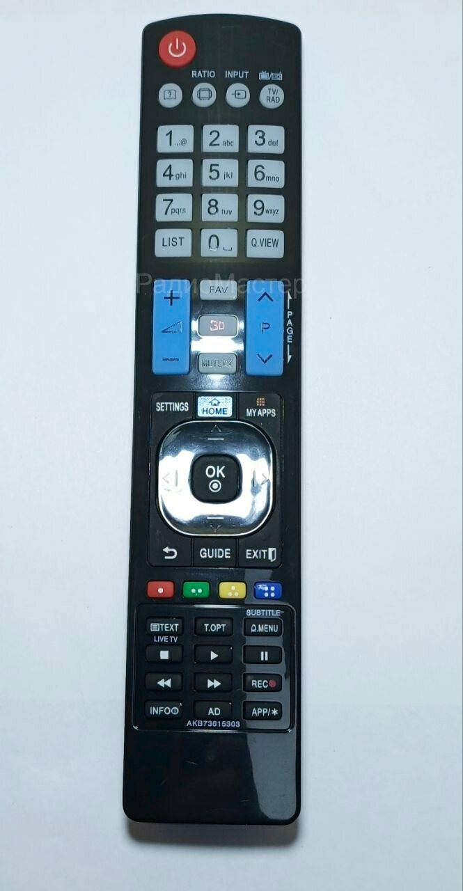 Пульт ДУ Huayu, модель AKB73615303, для телевизоров LG, без элементов питания