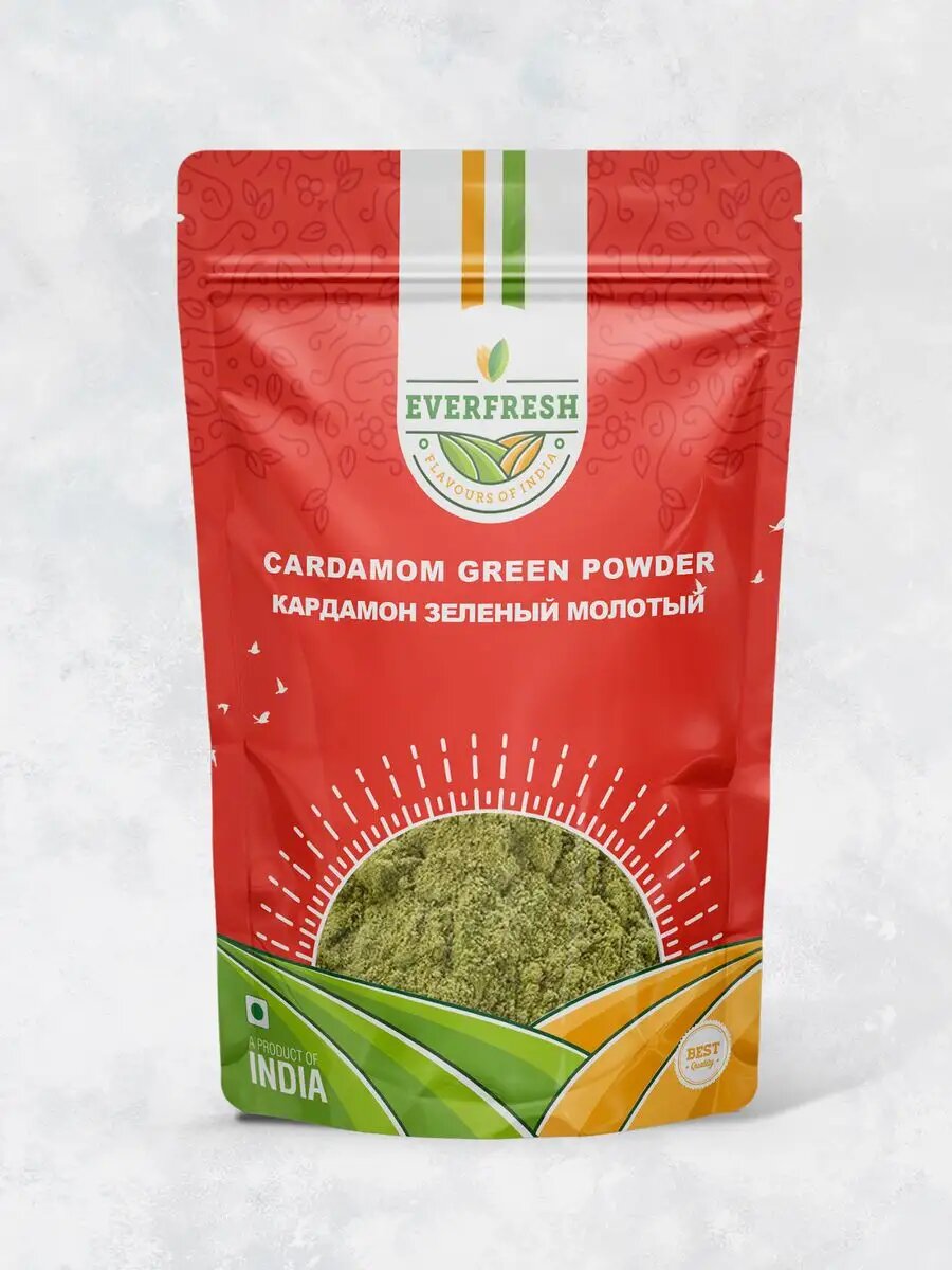 Кардамон зеленый молотый (Cardamom Green Powder), Everfresh, в упаковке 50 г