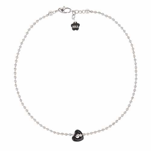 Колье Hola Jewelry, керамика, длина 40 см, черный