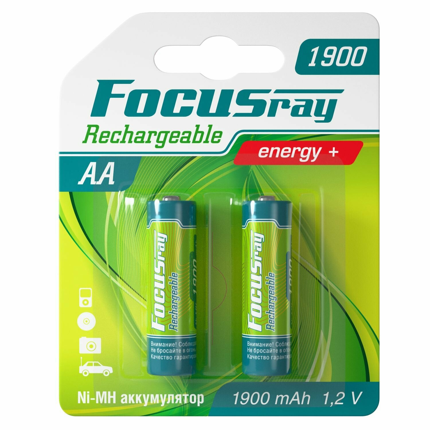 FOCUSray 1900 mAH AA 2/24/288 аккумулятор, шт