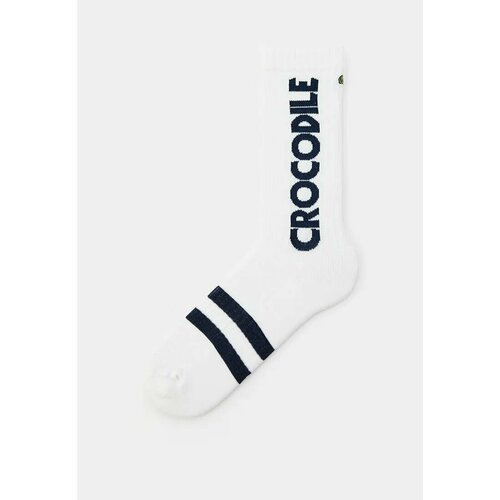 фото Носки lacoste, размер t6, белый/темно-синий