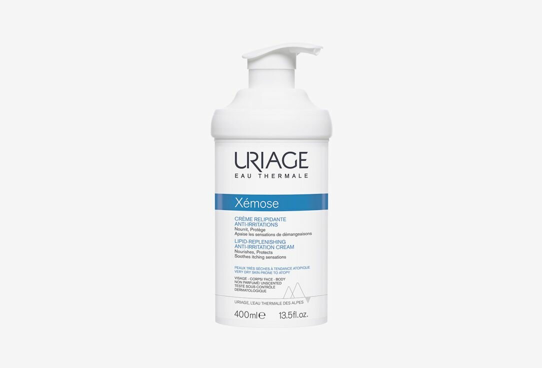 Крем липидовосстанавливающий против раздражений URIAGE XEMOSE LIPID-REPLENISHIG ANTI-IRRITATION CREAM 400 мл