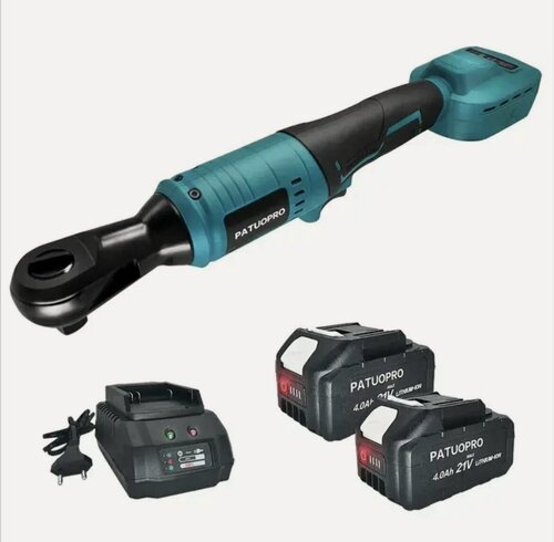 Изображение товара Аккумуляторная трещотка бесщеточная 300 Нм, 1/2 дюйма 2 АКБ и ЗУ