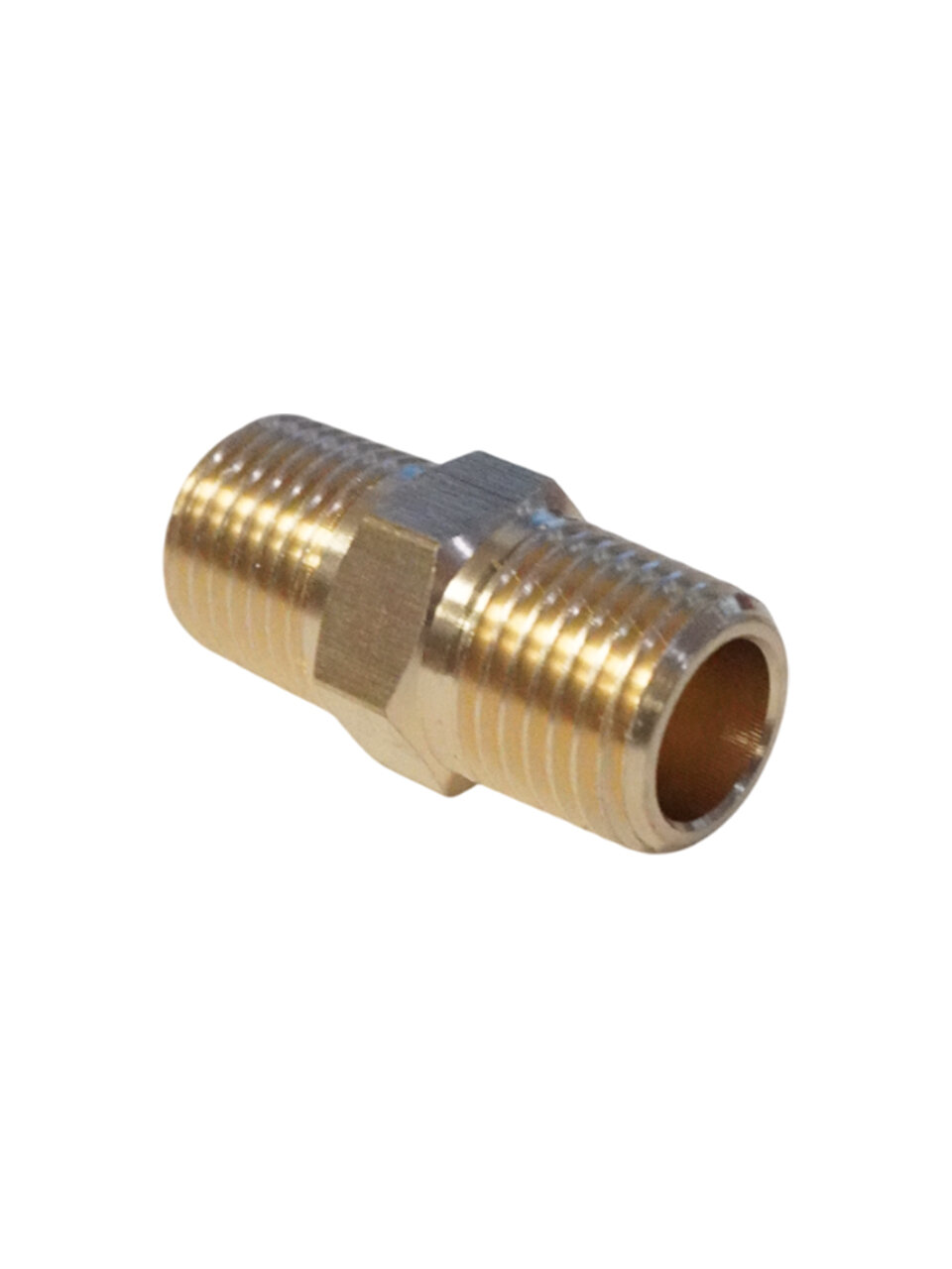Адаптер, резьба 1/4"-1/4" PT, M-M (внешняя), латунь WDK-214MB