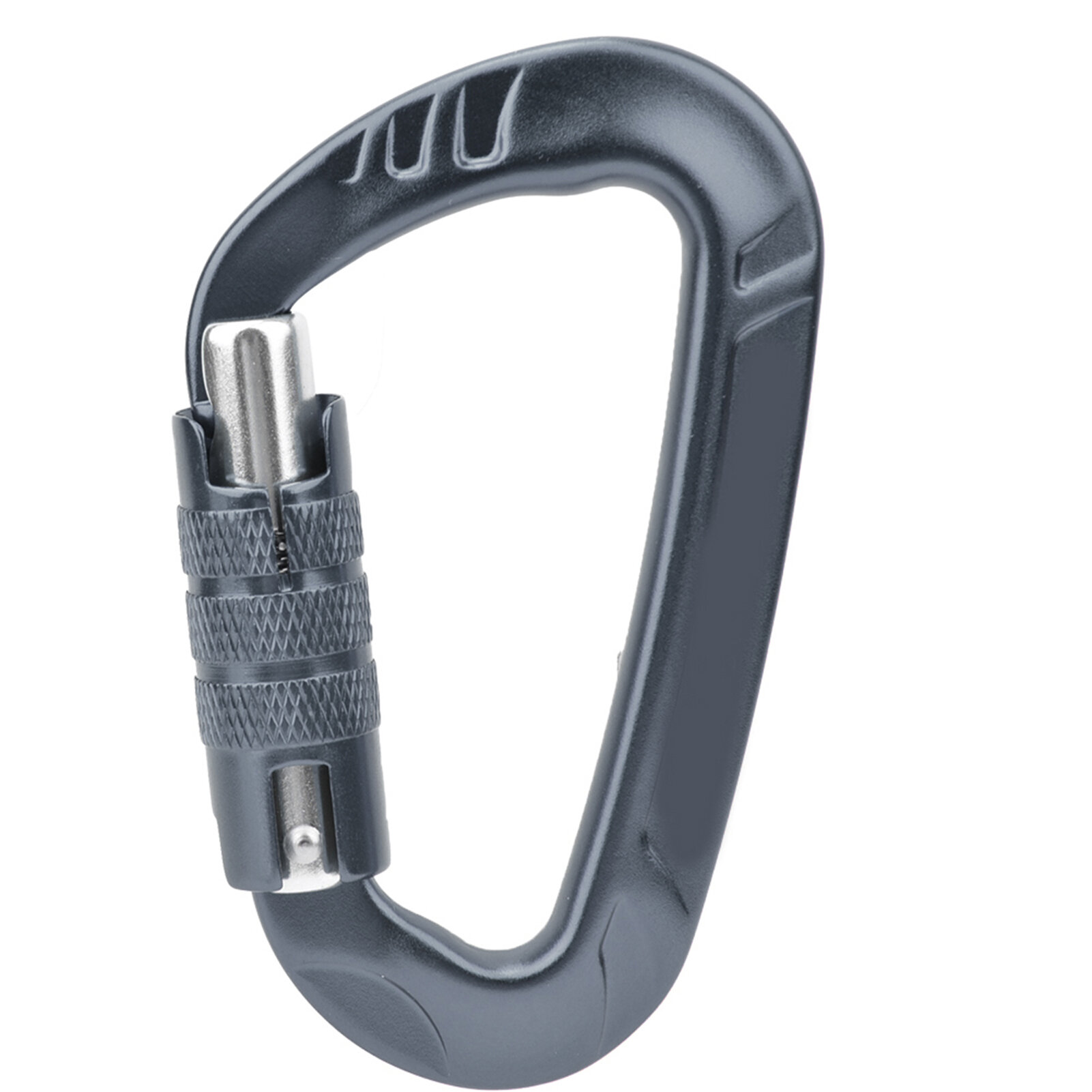 1 шт. 7075 аэрокосмический алюминий 12KN D-образная пряжка-карабин зажим для уличной безопасности аксессуары серого цвета