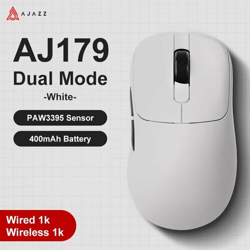 фото Ajazz aj179 apex беспроводная игровая мышь, aj179-white logitech