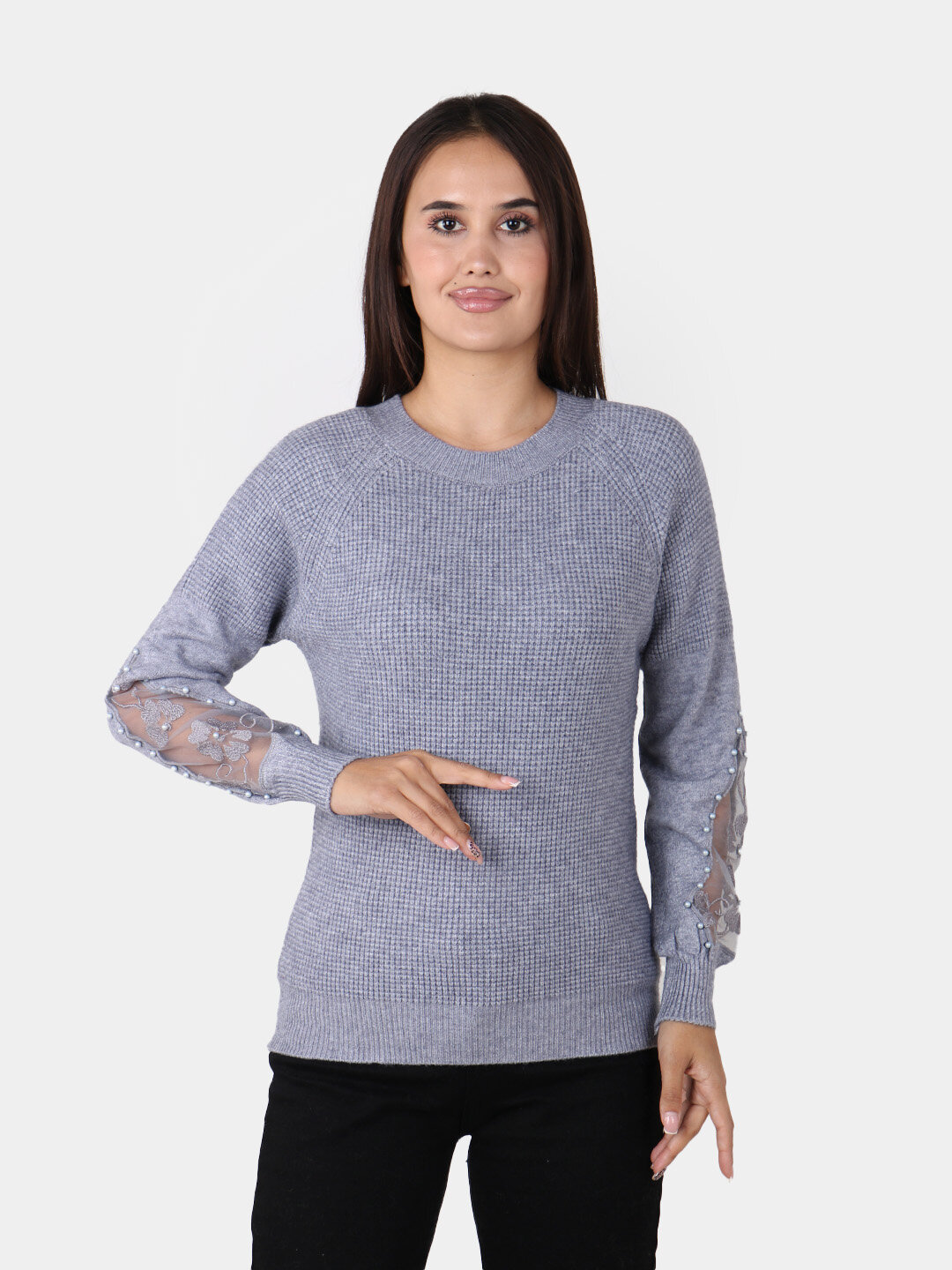 Свитер размер One Size, , серый металлик — фото 1