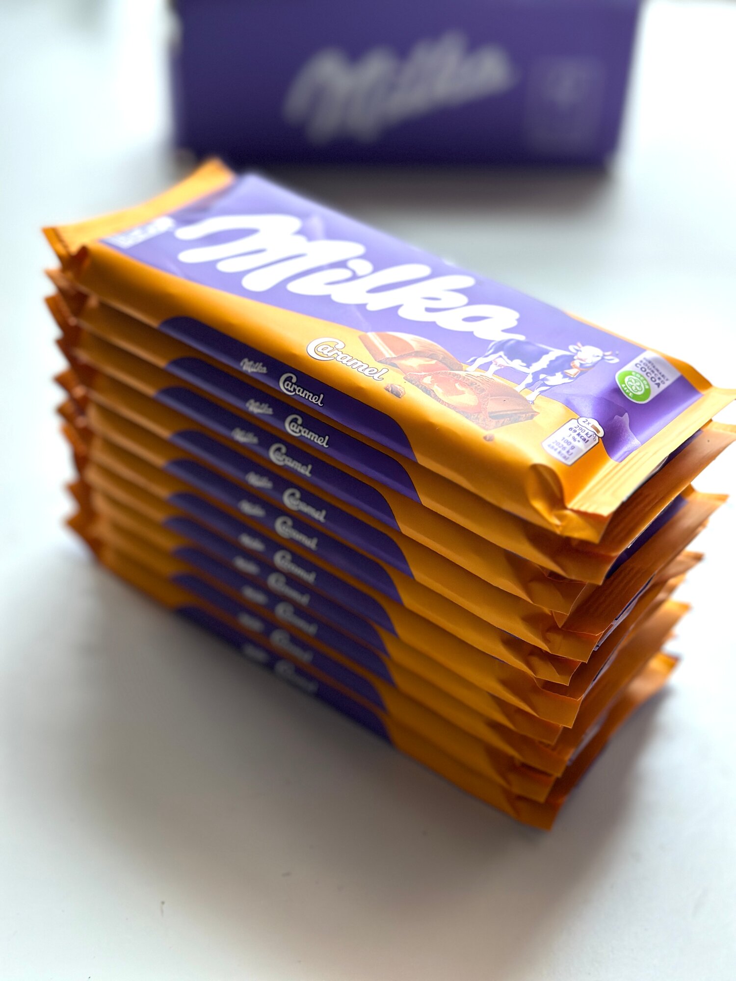 Шоколадка Milka Caramel молочный шоколад Милка карамель 10шт по 100гр — фото 1