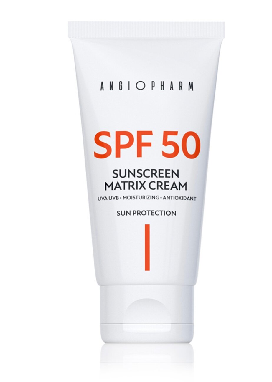 Angiopharm Ангиофарм Солнцезащитный крем для лица SPF 50 IV, 50 мл
