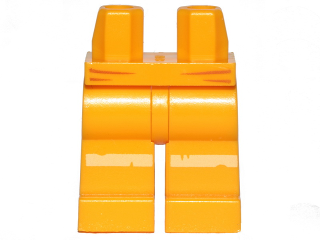 Hips and Legs with Worn Reflective Stripes Pattern, 970c00pb0995 Bright Light Orange U