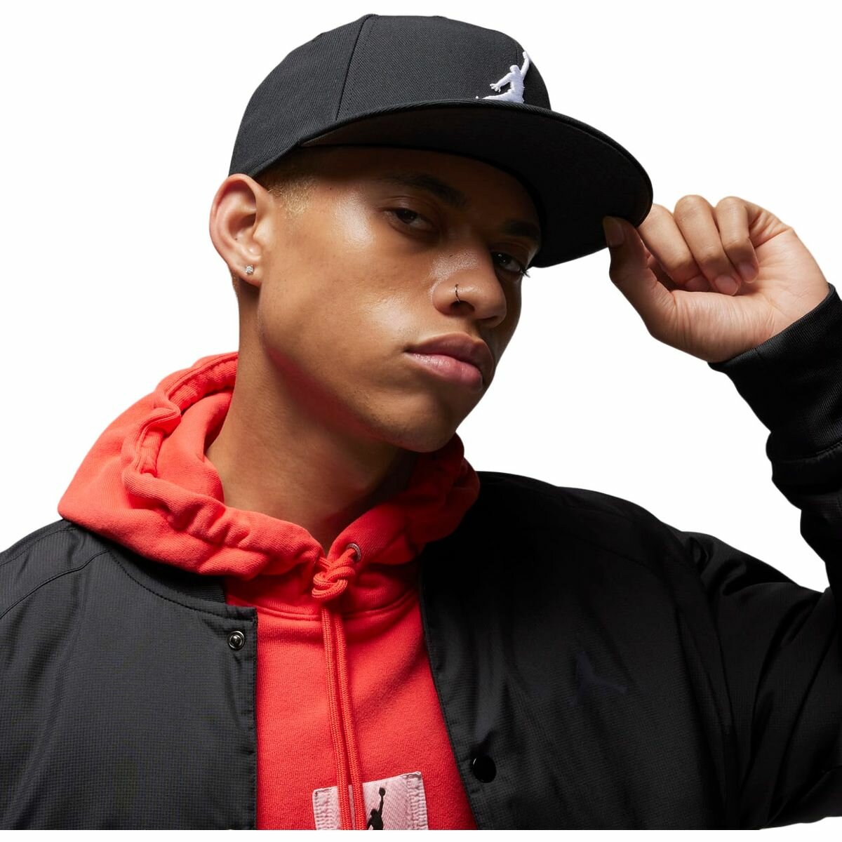 Бейсболка NIKE Jordan Jumpman Pro Adjustable Cap для мужчин, размер L/XL, черный — фото 1